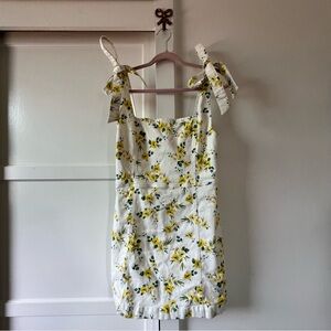 alice + olivia floral denim dress